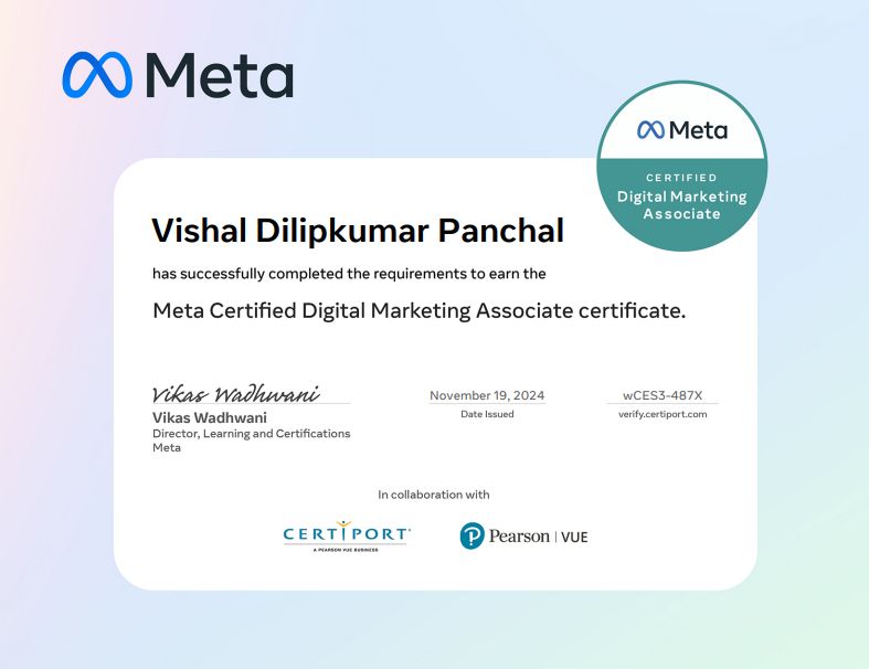 meta certificate