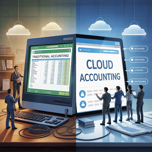 cloud accounting VS Traditional accounting software