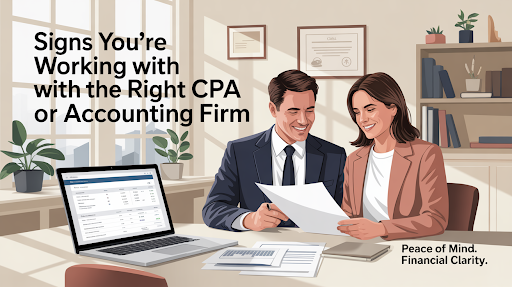 Signs You’re Working with the Right CPA or Accounting Firm